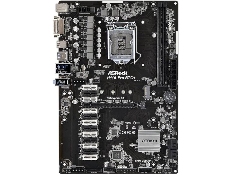 *Nova* Motherboard ASROCK H110 Pro BTC+ (Socket LGA 1151 - Intel H11064286504615426121
