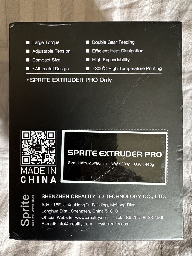 Creality Sprite Extruder Pro экструдер для 3д принтеров Ender 3 S1 V3