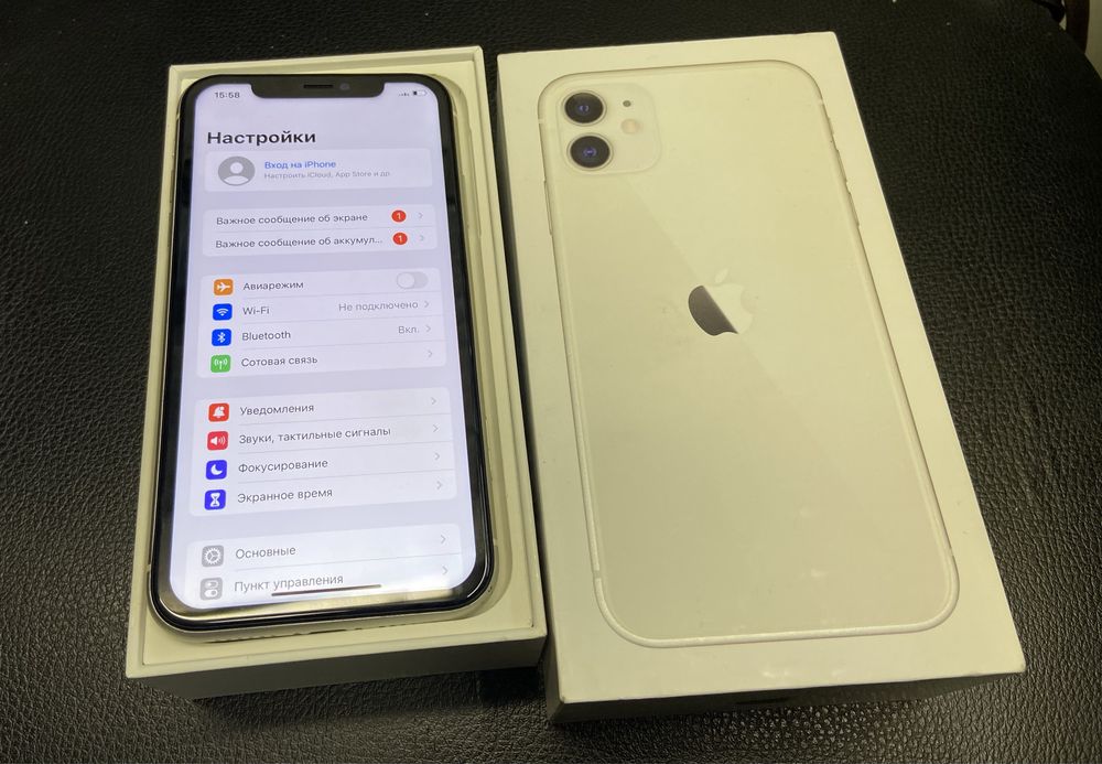 Продам телефон iphone 11 64gb білий без фейсу