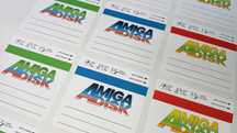 KULTOWE! Naklejki na dyskietki 3,5" Amiga - zaokrąglone rogi