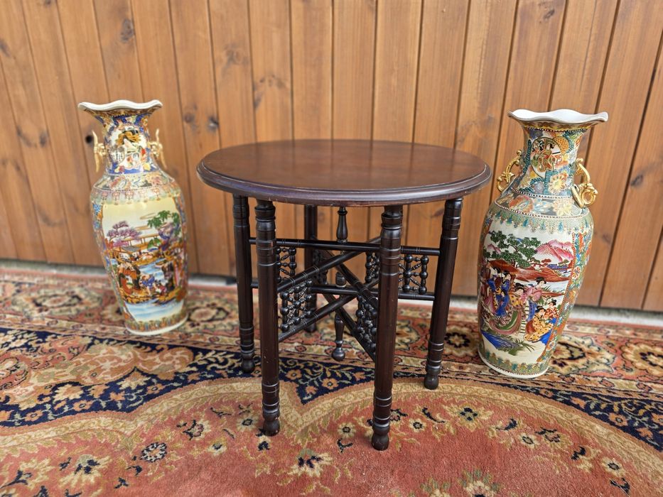 Stolik okrągły eklektyczny 55 cm #1632 Stylowy Węgrów