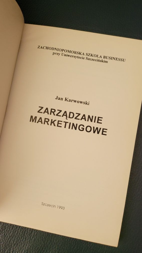 Zarządzanie Marketingowe Jan Karwowski