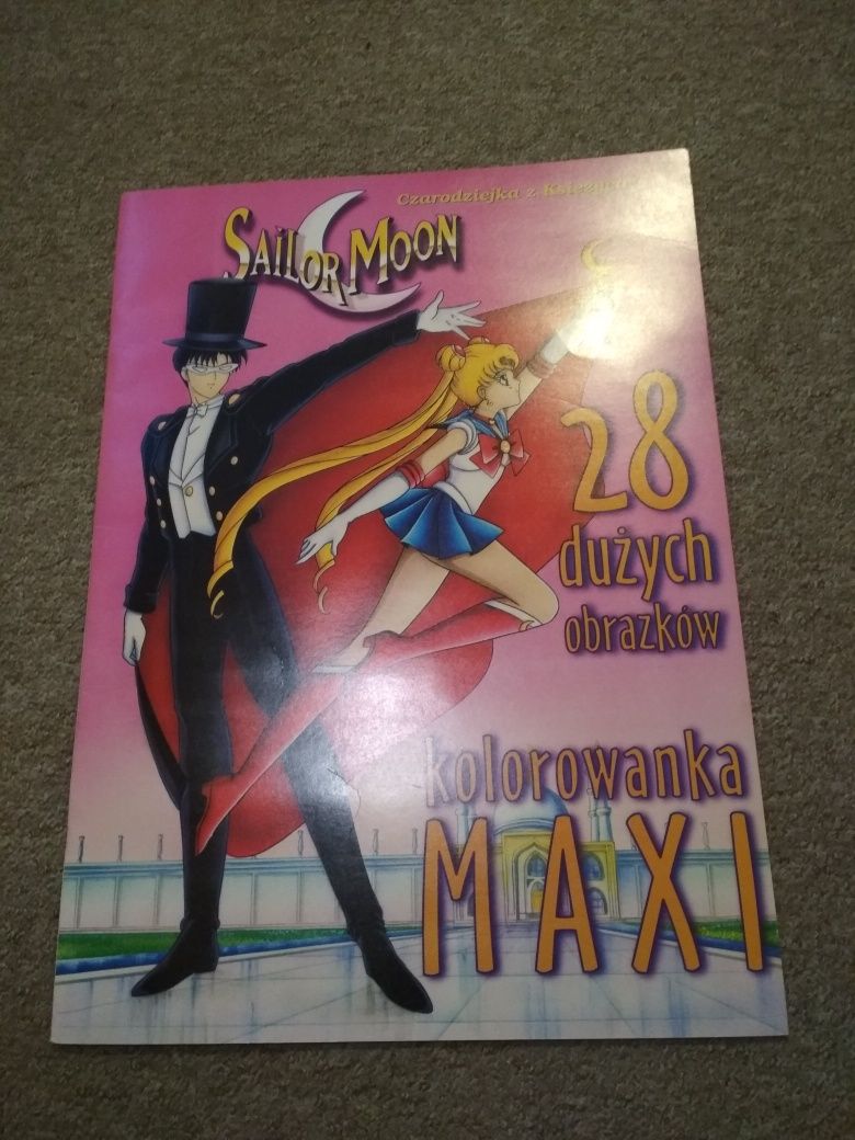 Kolorowanka MAXI Sailor Moon - unikat z lat 90-tych