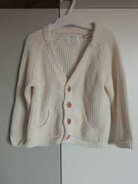 Kremowy sweterek Zara r. 98