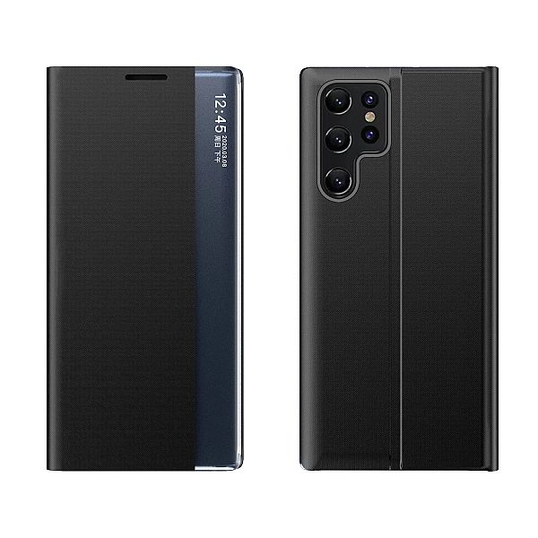 Etui New Sleep View Case do Samsung S24 Ultra z klapką - czarne