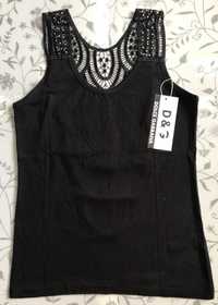 Dolce&Gabbana D&G top bokserka koronka diamenciki L , M (listki)