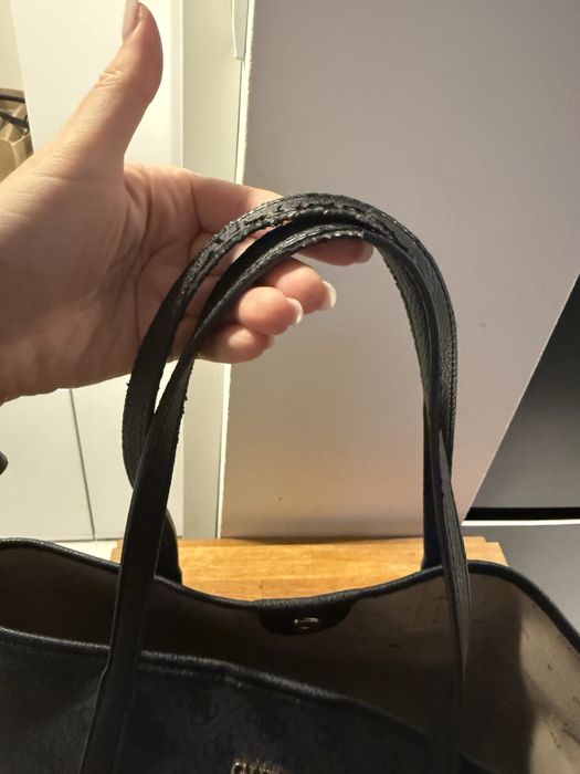 Czarno-szara torba shopper Guess