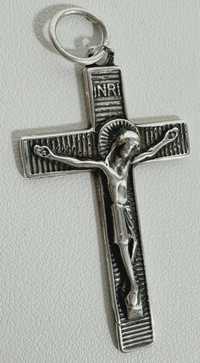 Srebrna zawieszka/wisiorek Jezus na krzyżu 3,87G 925