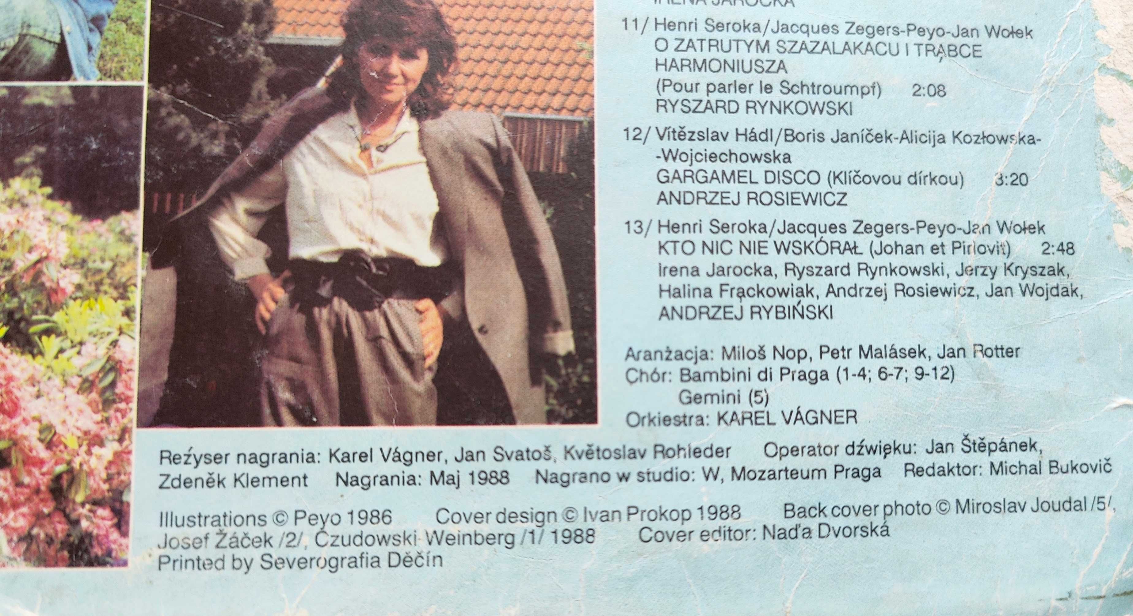 Płyta winylowa Smerfy 1988r. - Warszawa
