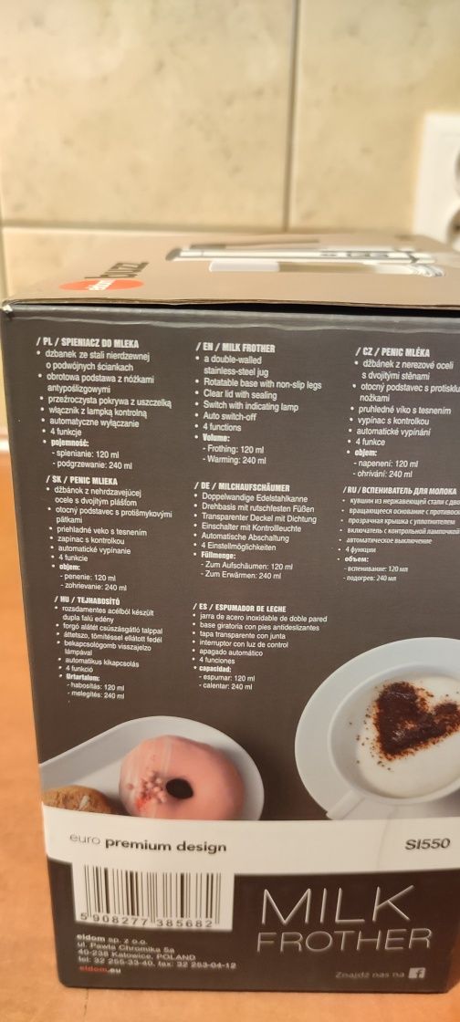 Eldom buzz spieniacz do mleka