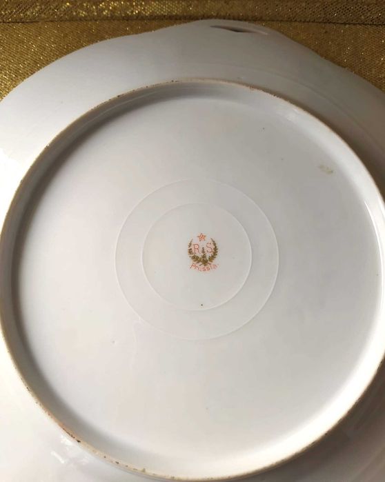 Przepiękna patera, talerz do ciasta RS Prussia, antyk, secesja