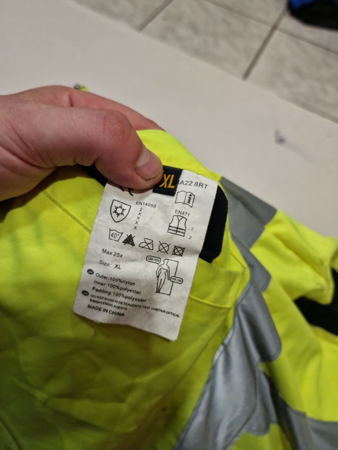Bezrękawnik Site roboczy odblaskowy roz,xl,xxl,54,56,zimowy,ocieplany