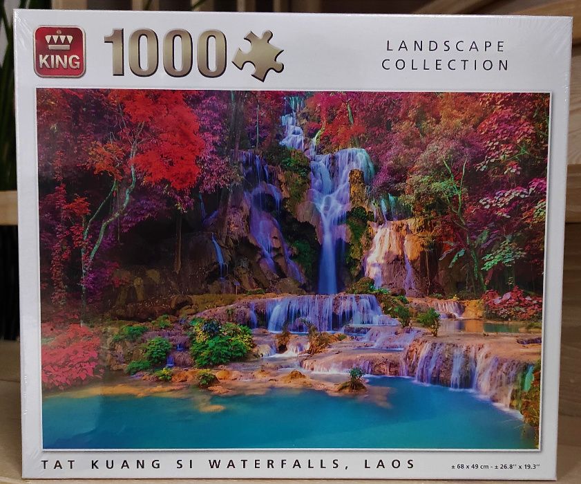 Puzzle KING 1000 elementów, LAOS, przesyłka gratis, NOWE