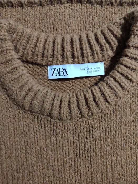 Жилетка zara в кольорі кемел