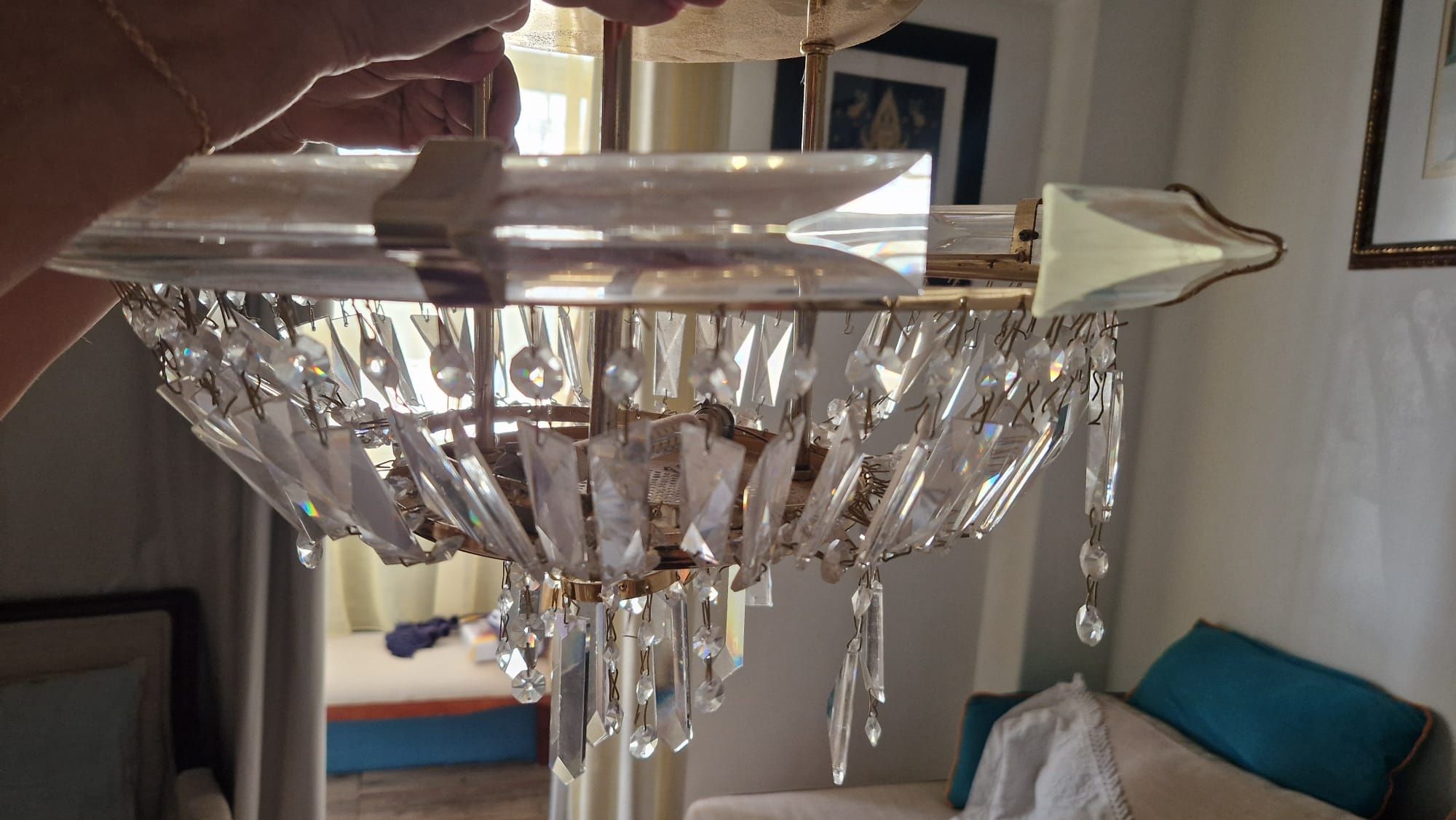 Candeeiro Cristal de Sala