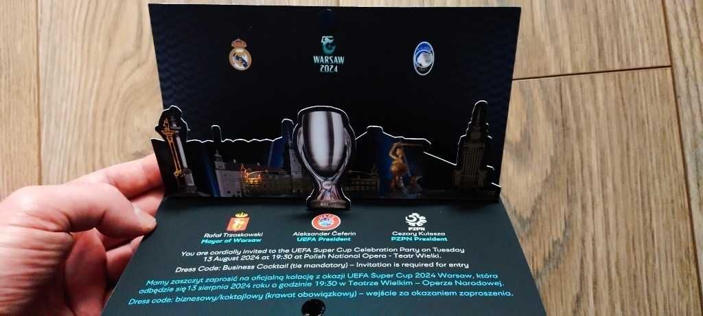 Superpuchar UEFA Super Cup 2024 Real Madryt Atalanta zaproszenie VIP