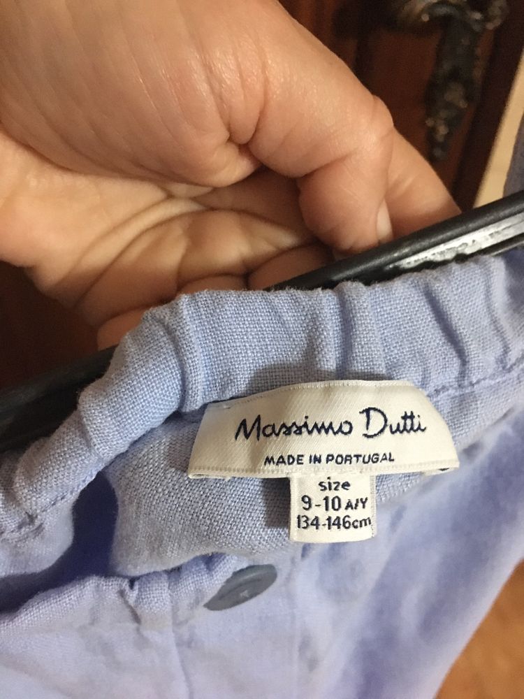 Vestido em linho Massimo Dutti 9/10 anos