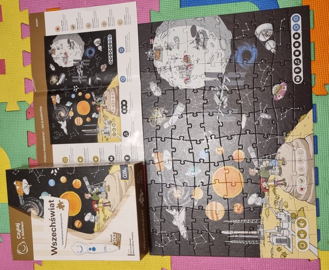 Czytaj z Albikiem. Wszechświat. Puzzle interaktywne