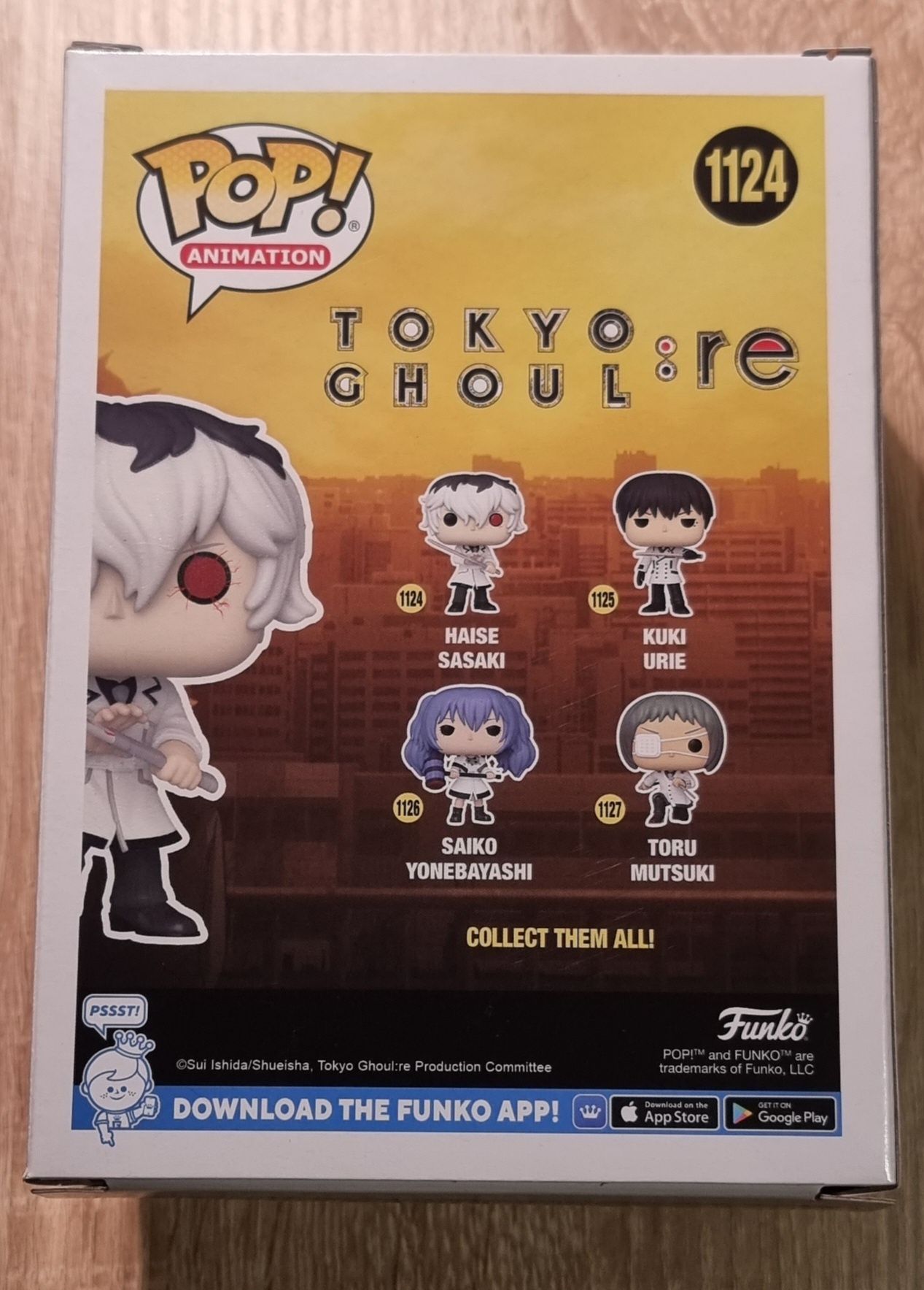 Figurka Funko Pop, Haise Sasaki, Tokyo Ghoul, Glow