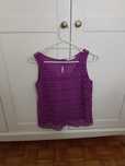 Top bluzka bez rękawów koronka 158 H&M