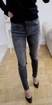 Zara jeansy rurki skinny szaro antracytowe S