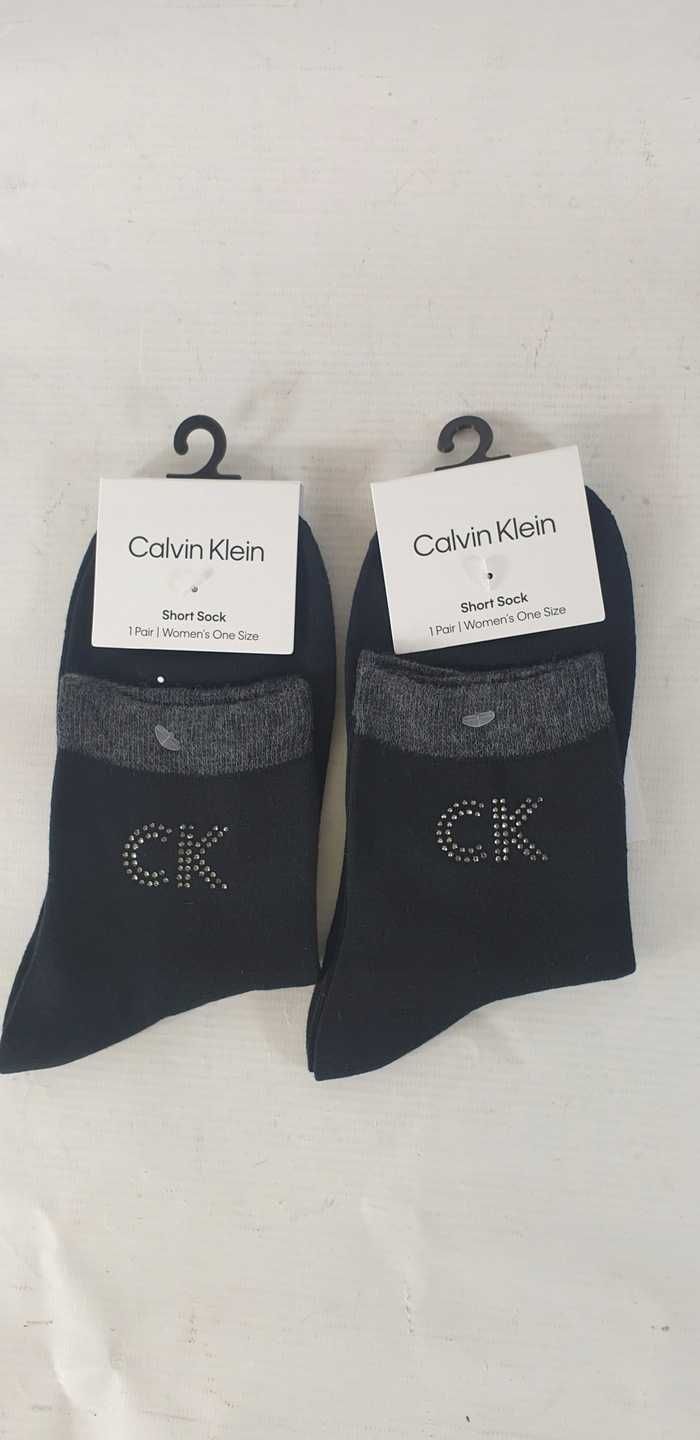 Stopki Calvin Klein logo rozmiar 37-41 2 pary