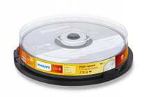zestaw płyt cd philips 10 sztuk pudełko opis 80 minut