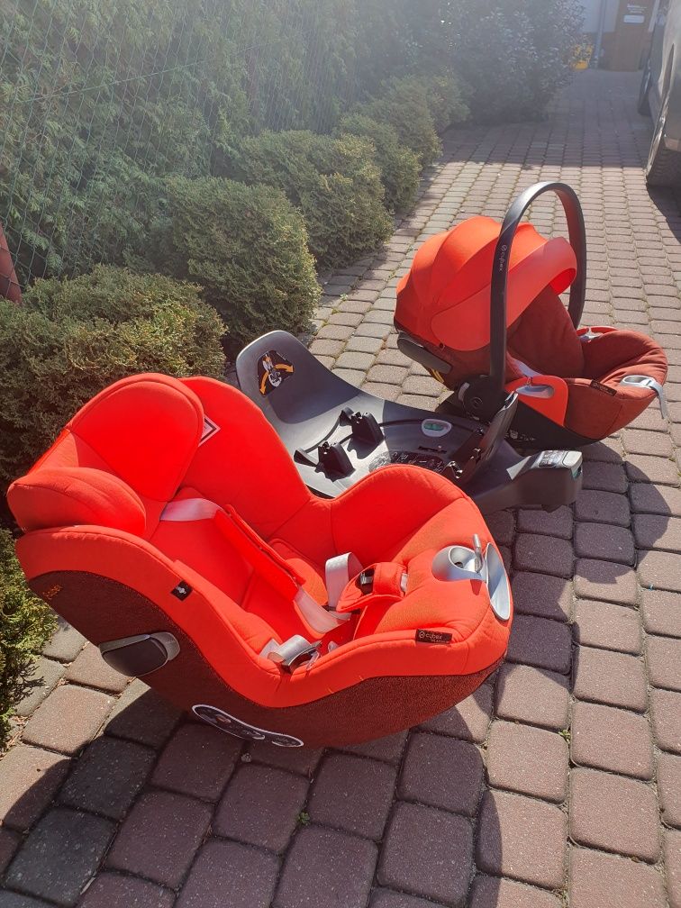 Foteliki Cybex cloud z i-size oraz cybex sirona z i-size z bazą cybex