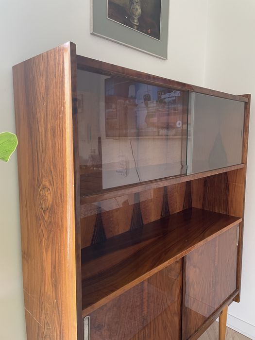 Biblioteczka i barek PRL