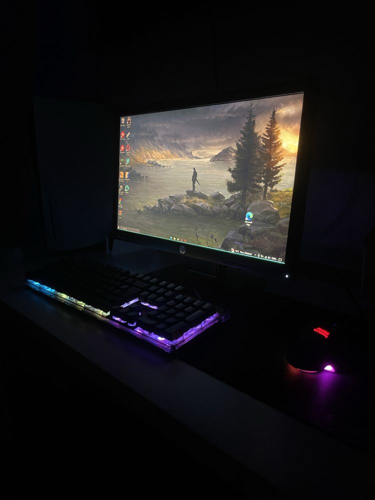 Setup gamer com Portatil