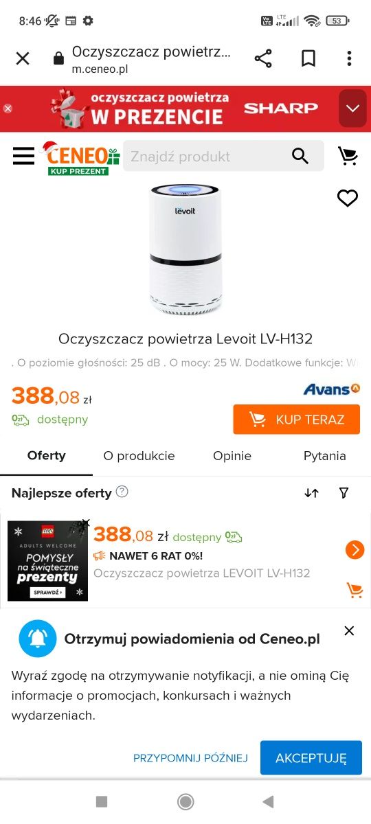 Levoit lv-h132 oczyszczacz powietrza