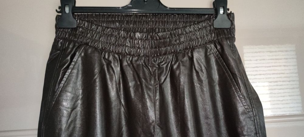 Spodnie eko skóra Zara 38