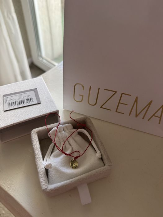 Браслет guzema золото червона нитка