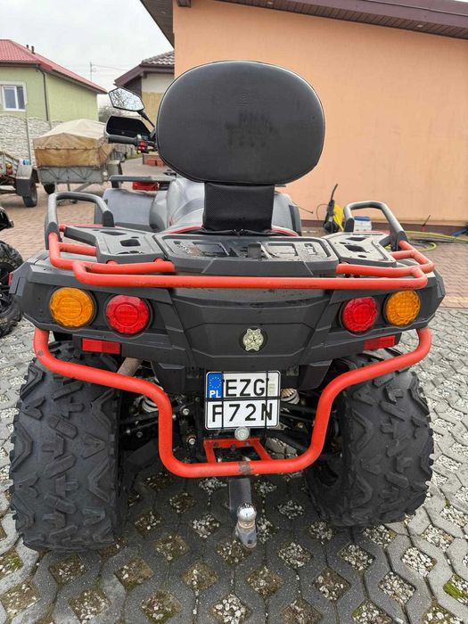 Odes 800 Quad Pług + wyciągarka i lampa led
