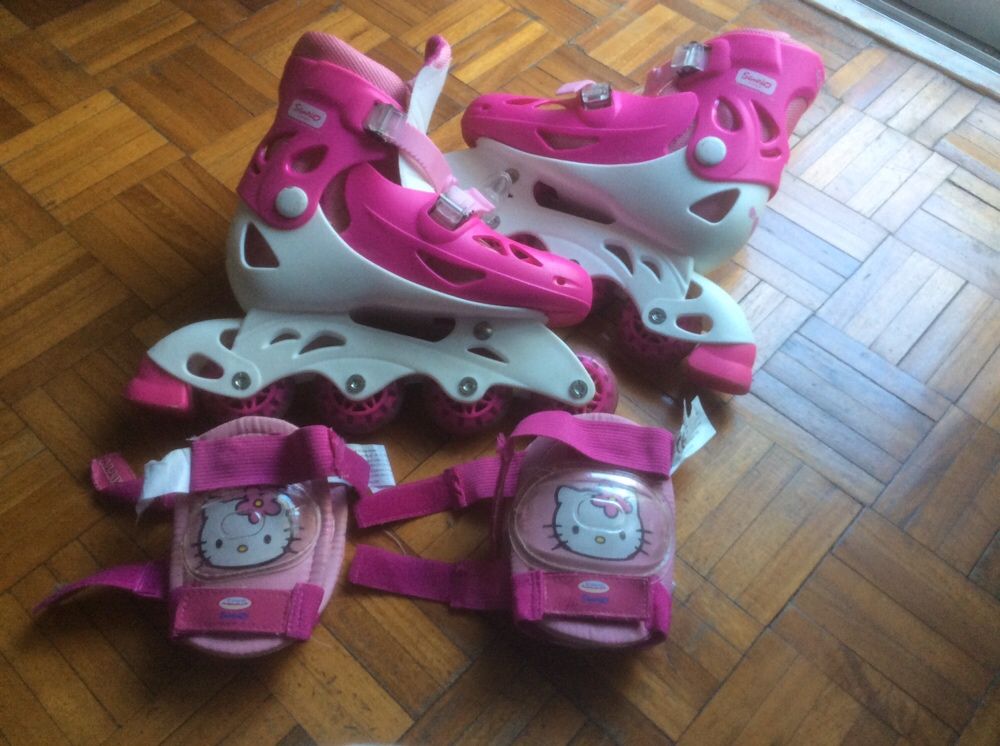 Patins em linha de menina