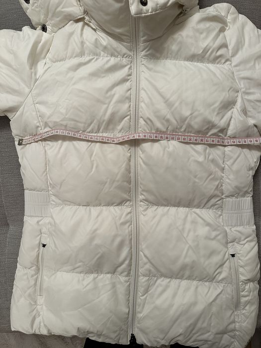 Куртка жіноча, біла, adidas, наповнювач качине перо, розмір s-m, 36-38