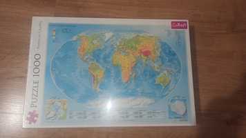 Puzzle 1000 mapa świata