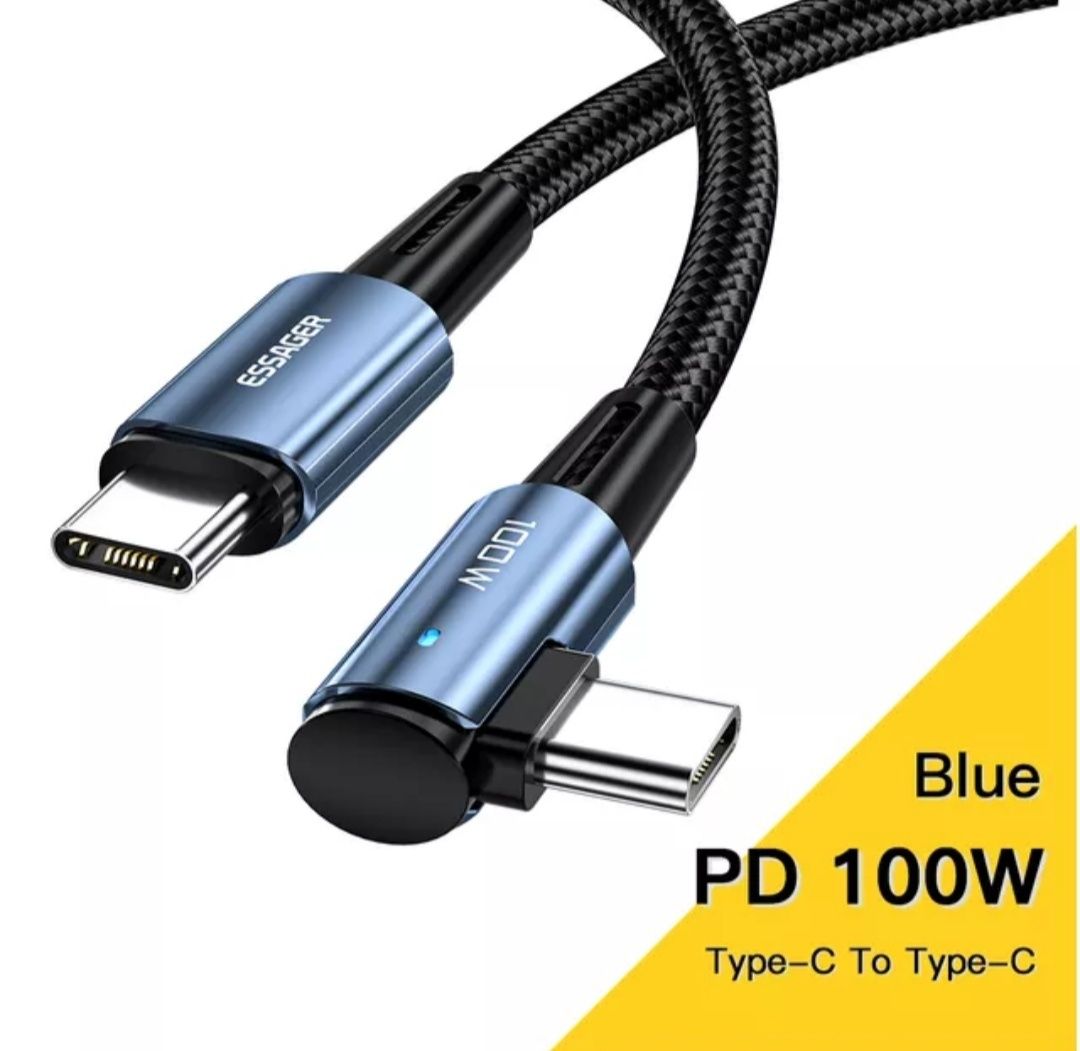 Essager Кабель зарядки USB Type-C 6A/66W. 1m.