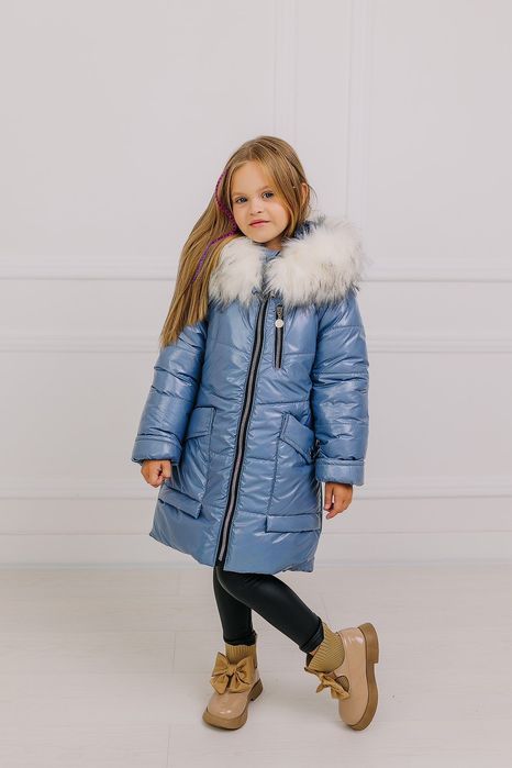 Пальто зимове для дівчат р 110 - 128