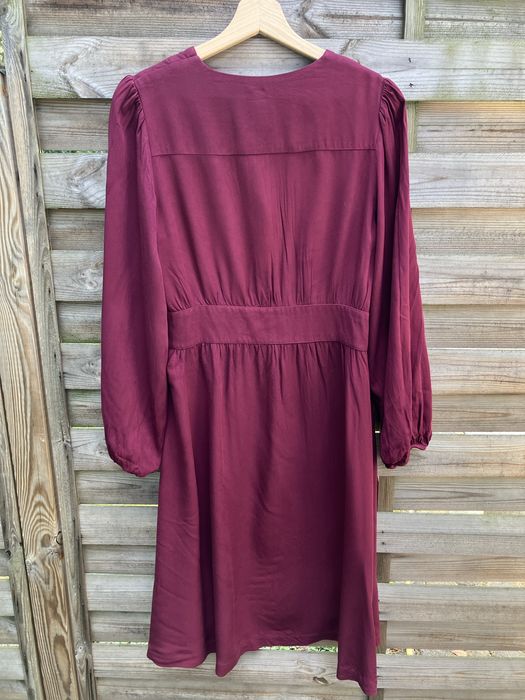 Sukienka retro Aeterie Primula Bordeaux