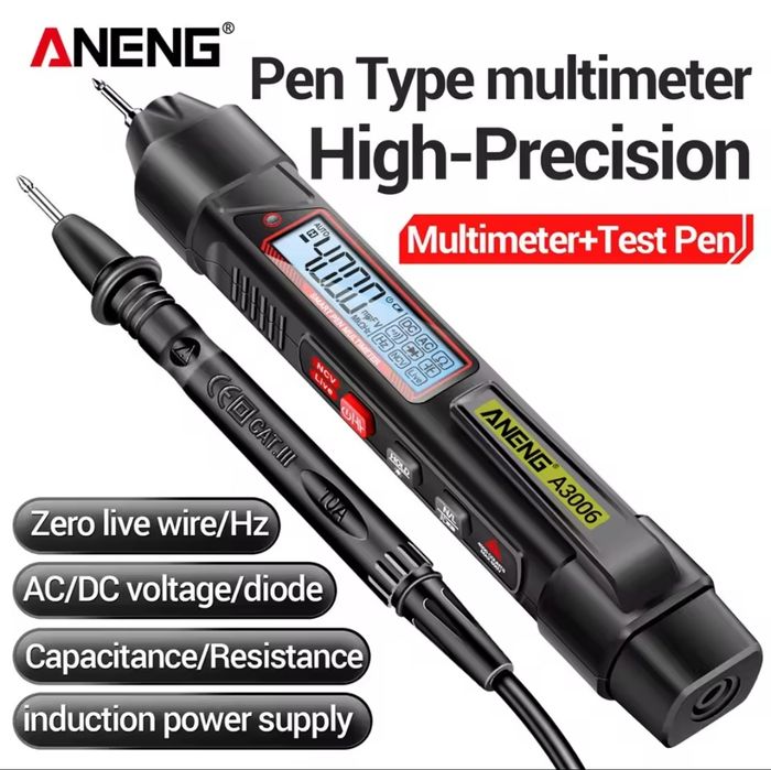 Тестер напряжения, мультиметр ANENG A3006, багатофункціональний ncv