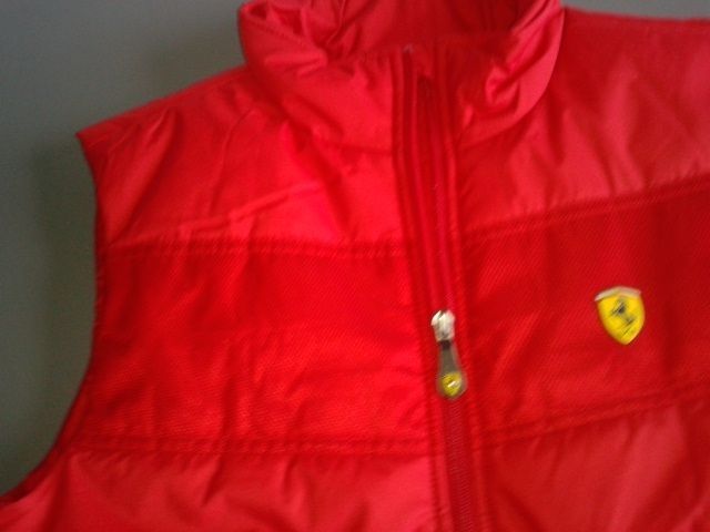 FERRARI czerwony bezrękawnik chłopięcy kamizelka rozm. 158 cm