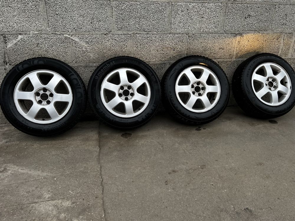 Koła zimowe R15 5x100 Golf 4 Audi A3 Octavia opony Zimowe 195/65/15