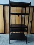 Regal czarny metalowy, 85x55x190 cm