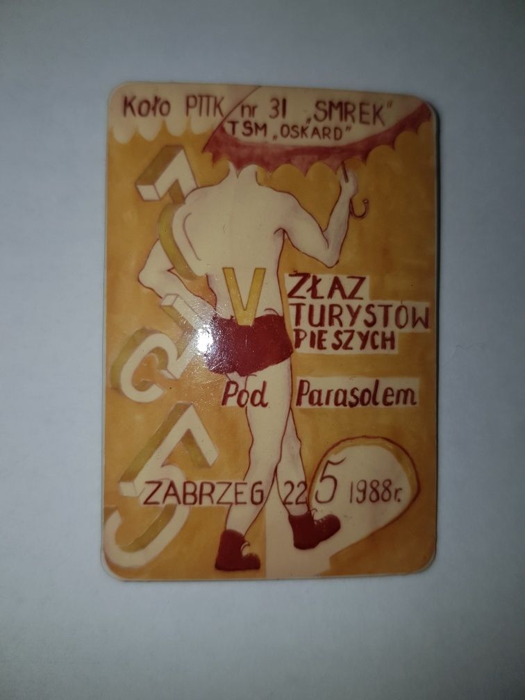 Odznaka PTTK Zabrzeg 1988r.