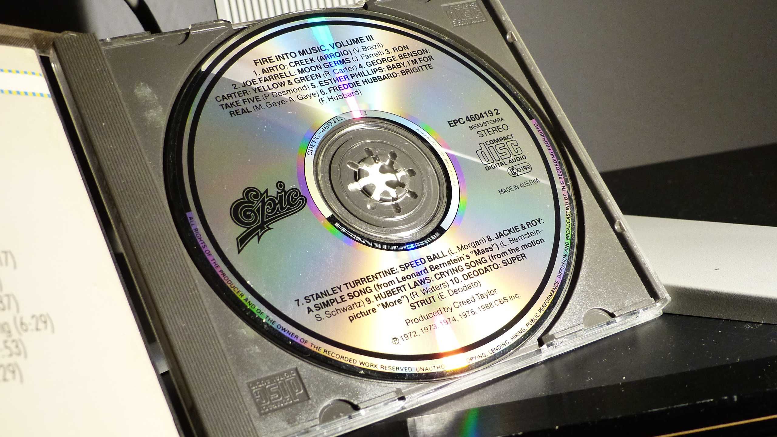 Fire Into Music Volume 3 CD jazz 1988