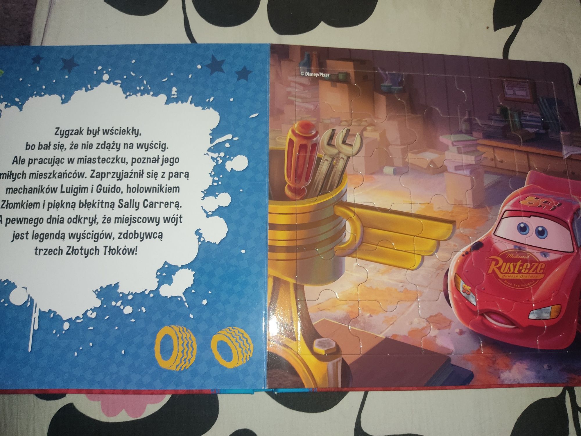 Książka puzzle Auta Disney Pixar 150 puzzli