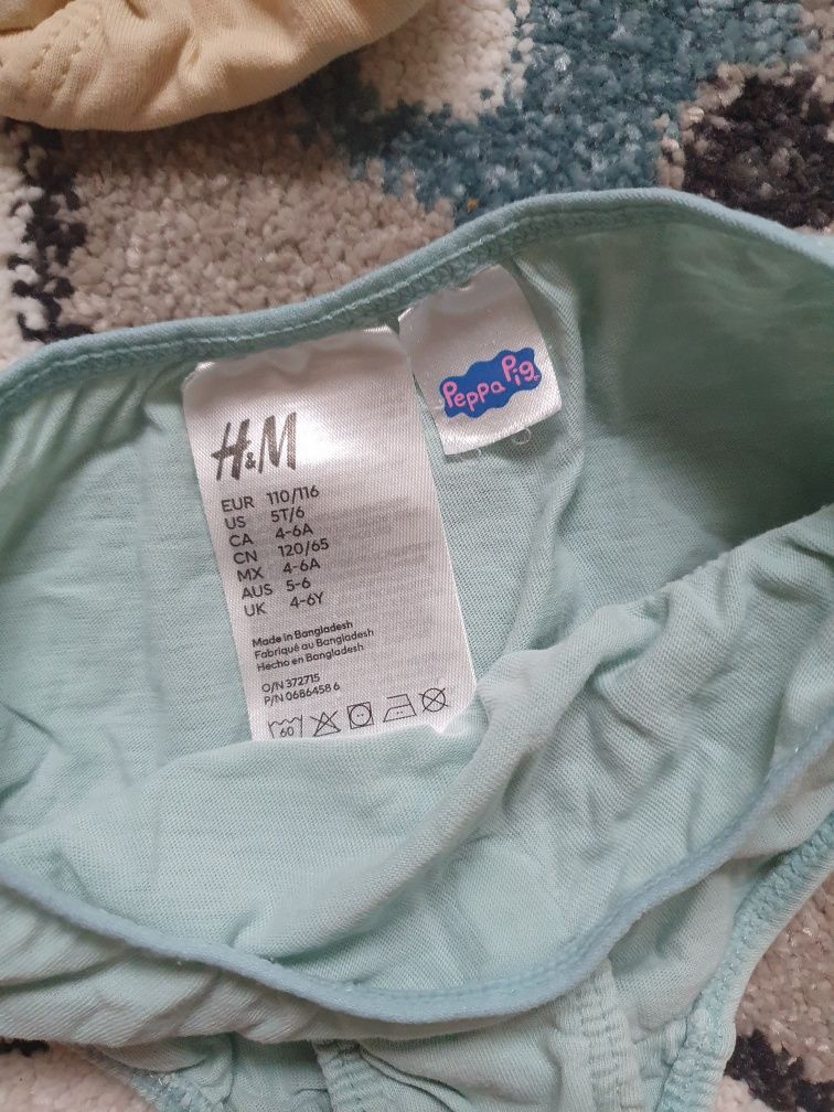 3 pack majtek bielizna dla dziewczynki Peppa Pig4 lata H&M