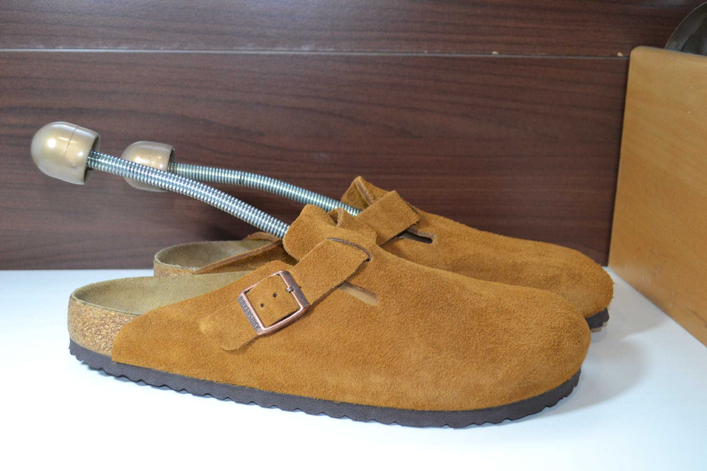 birkenstock 45-46р шлепанцы кожаные оригинал мужские