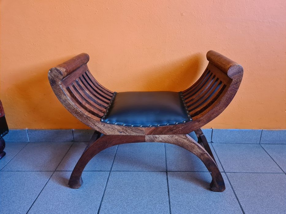 Fotel szezlong indyjski palisander z litego drewna